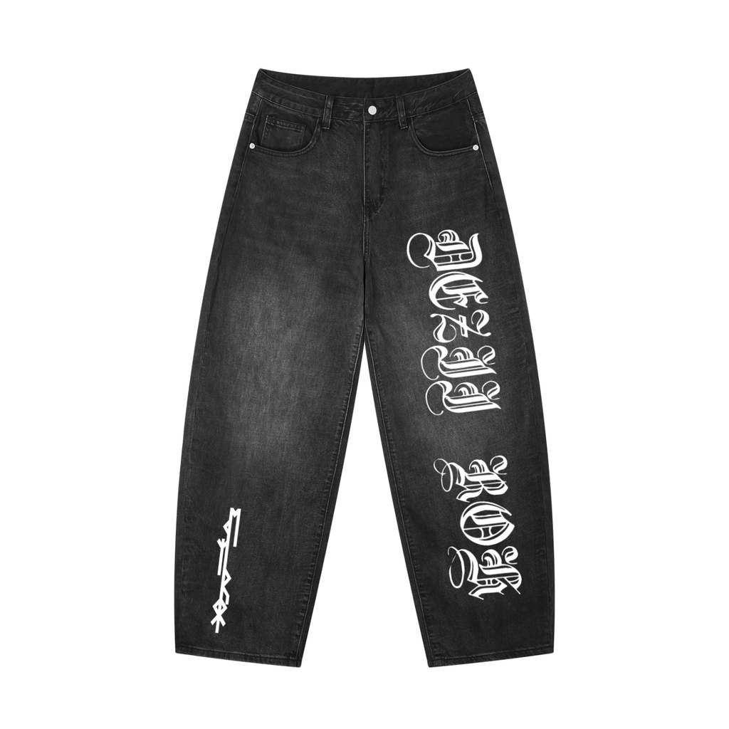 Men's Sunfade Vintage Wash Barrel Leg Jeans