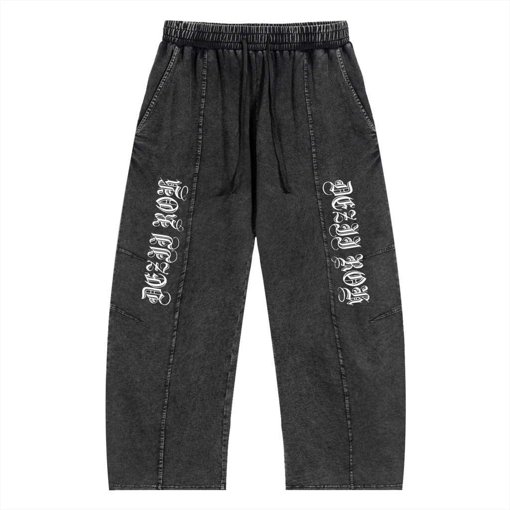 Dezii Roh Snow Wash Drawstring Cotton Pants