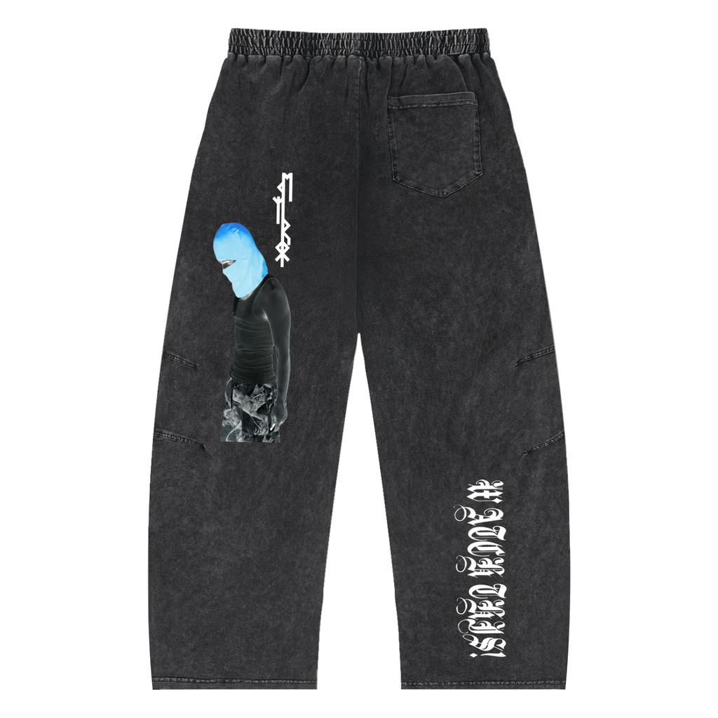 Dezii Roh Snow Wash Drawstring Cotton Pants