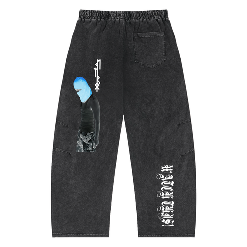 Dezii Roh Snow Wash Drawstring Cotton Pants